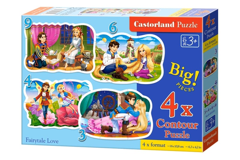 4 Delige puzzel set Sprookjesachtige liefde Castorland B-005093
[mwwsrc:19118987d4cb2ffafbf088624914a4251870d2a5.jpg]