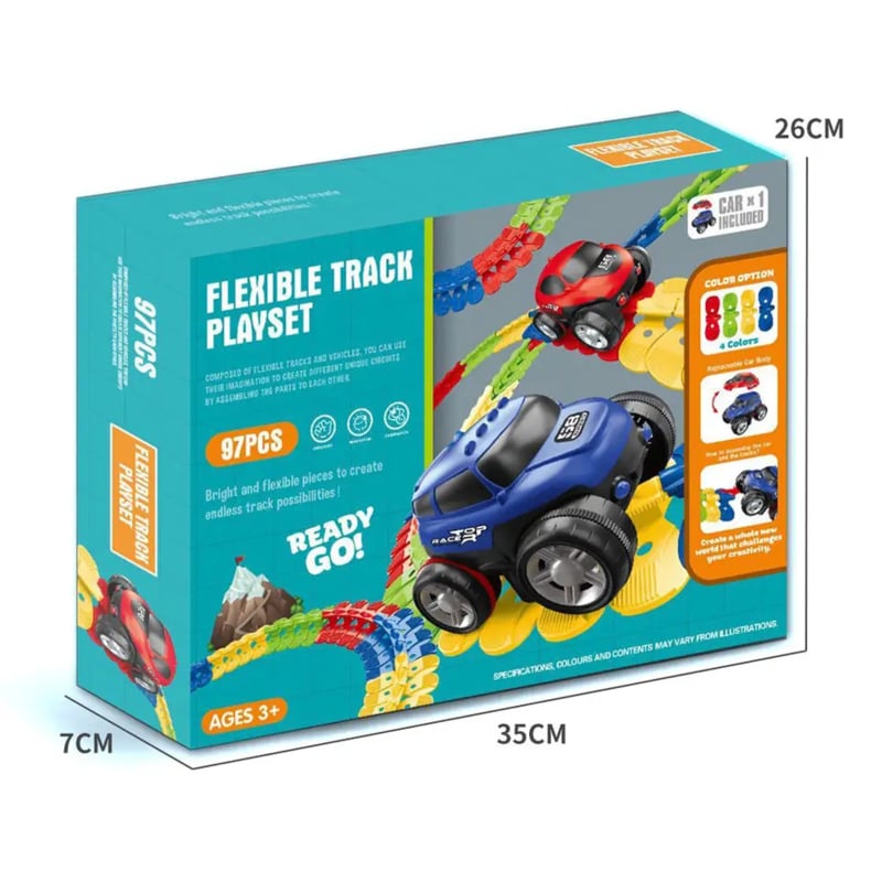 Flexibele racebaan 97 delig
[mwwsrc:390d9c901bf61f9549e917fba01ca5ed83b11e8c.jpg]