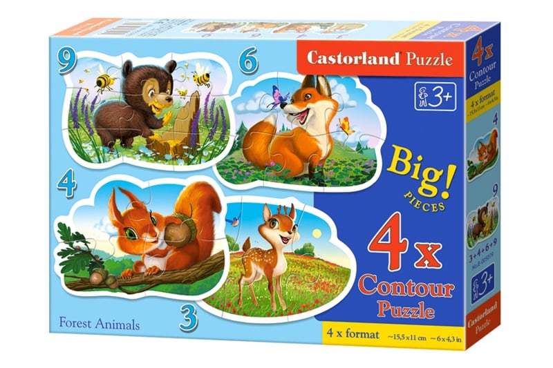 4 Delige puzzel set Dieren in het bos Castorland B-005079
[mwwsrc:6138556bd570e2a48182e7d7e5e397566f57cb30.jpg]