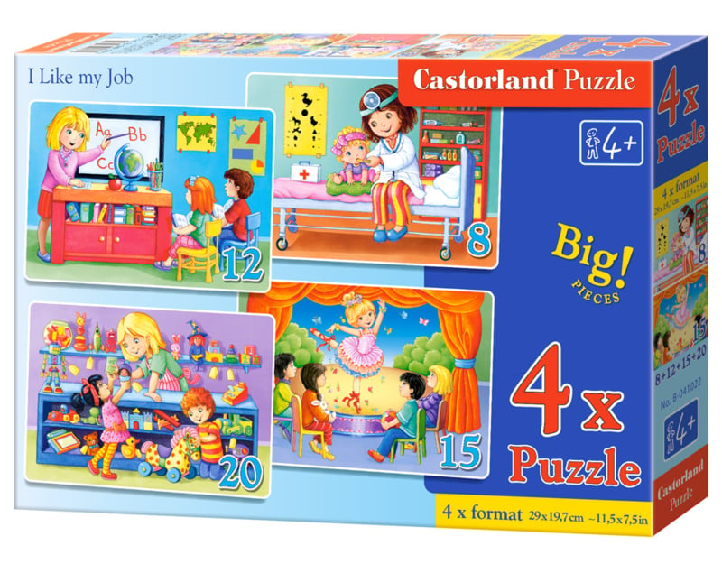 4 Delige puzzel set Ik hou van mijn baan Castorland B-041022
[mwwsrc:ca932b42bca2100cba32c3b893e03cf3be61f747.jpg]
