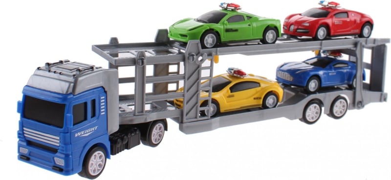 Autotransporter, Vrachtwagen met 4 auto's
[mwwsrc:f64375ab03c495e4ea35cee74595525c639a1071.jpg]