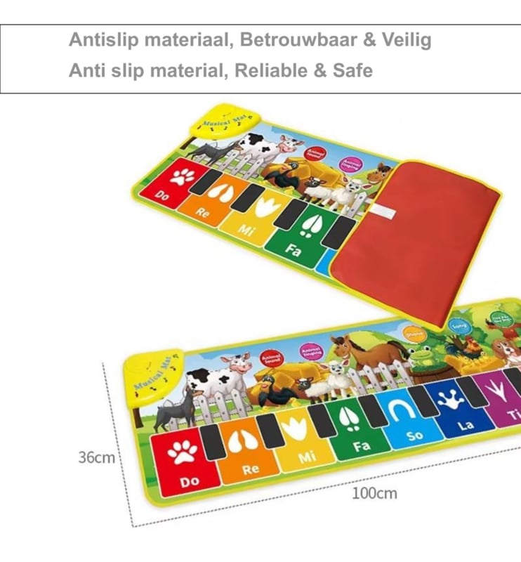 Muziek speelmat boerderij dieren, Muziekmat, Pianomat
[mwwsrc:ffd99ac2bdd16536f716f4d7d88722bc1333f077.jpg]
